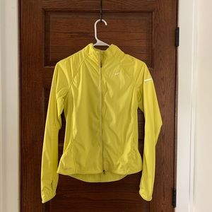 Bright Yellow Nike Running Dri-fit Jacket